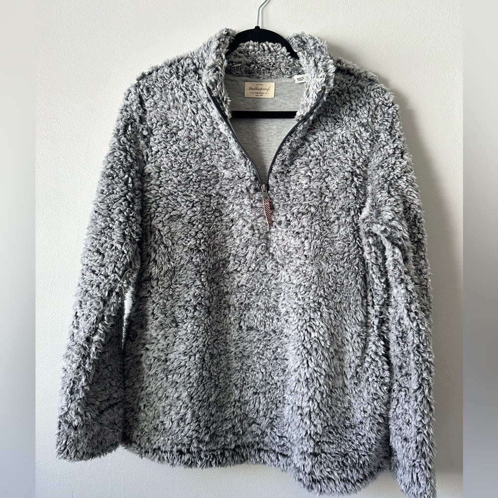 Original Weatherproof  1/4 zip Soft Fall Jacket Size Large
